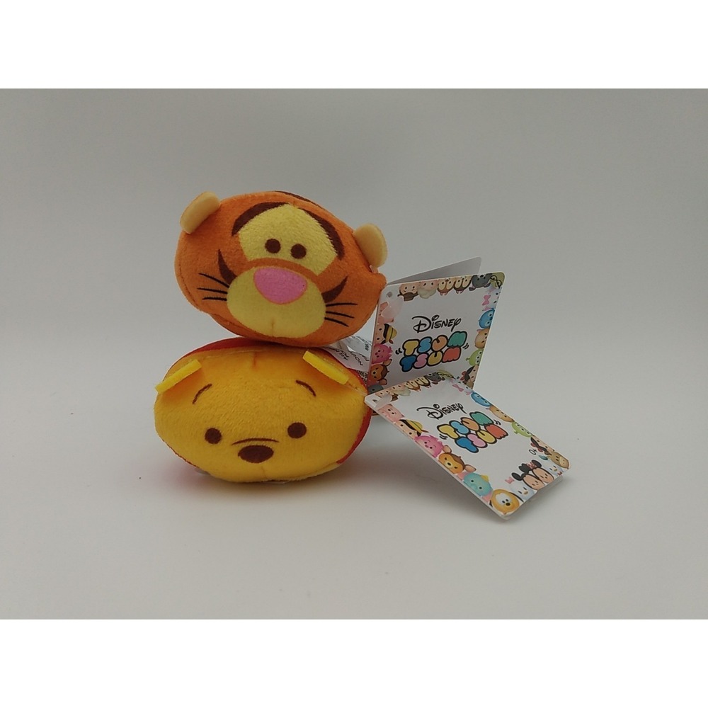NWT Winnie the Pooh & Tigger Tsum Tsum Mini Kawaii Plush Set Of 2